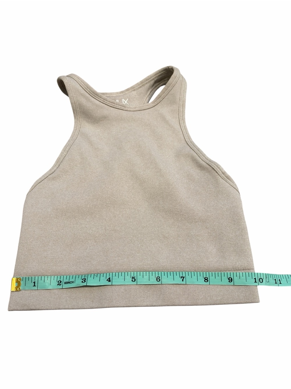 NUX Beige Racerback Sports Bra - Picture 3 of 6
